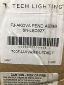 Visual Comfort 700FJAKVRRS-LED927 Akova 7" Wide LED Mini Pendant - Satin Nickel