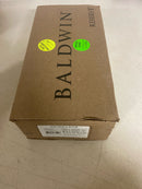 Baldwin EN.ROU.TRR Round Single Cylinder Keyed Entry Door Knob Set with Traditio, Polished Nickel