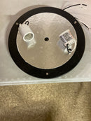 Golden lighting 3602-14 BLK-BLK Duncan 14 in. 2-Light Matte Black Flush Mount with Matte Black Shade