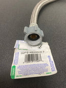 Brasscraft G2PS14B200HX F 1/2 in. Nominal Push Connect x 1/2 in. FIP x 20 in. Brass SpeediOne Braided Connector and Valve