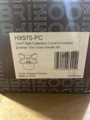 Brizo Odin: 3 And 6 Function Diverter Trim Cross Handle Kit - HX975-PC