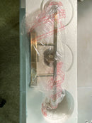 Millennium lighting 491003-MG Alberta 22 in. 3-Light Modern Gold Vanity Light with White Glass