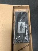 Baldwin PD006190KT Santa Monica Style Pocket Door Interior Privacy Trim from the Estate Collection - Satin Black