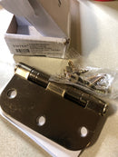 Emtek 9400 Steel Hinges (Pair) - High Duty Ball Bearing - 5/8" Radius Corners - 3 1/2" x 3 1/2" - 940337 - French Antique (US7)