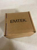 Emtek 5212DTUS19RH Dumont Right Handed Privacy Door Lever Set with Modern Rectangular Rose from the Brass Modern Collection - Flat Black