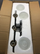 Millennium Lighting 9413-MB/MG Renitta 3 Light 21" Wide Bathroom Vanity Light - Matte Black / Modern Gold