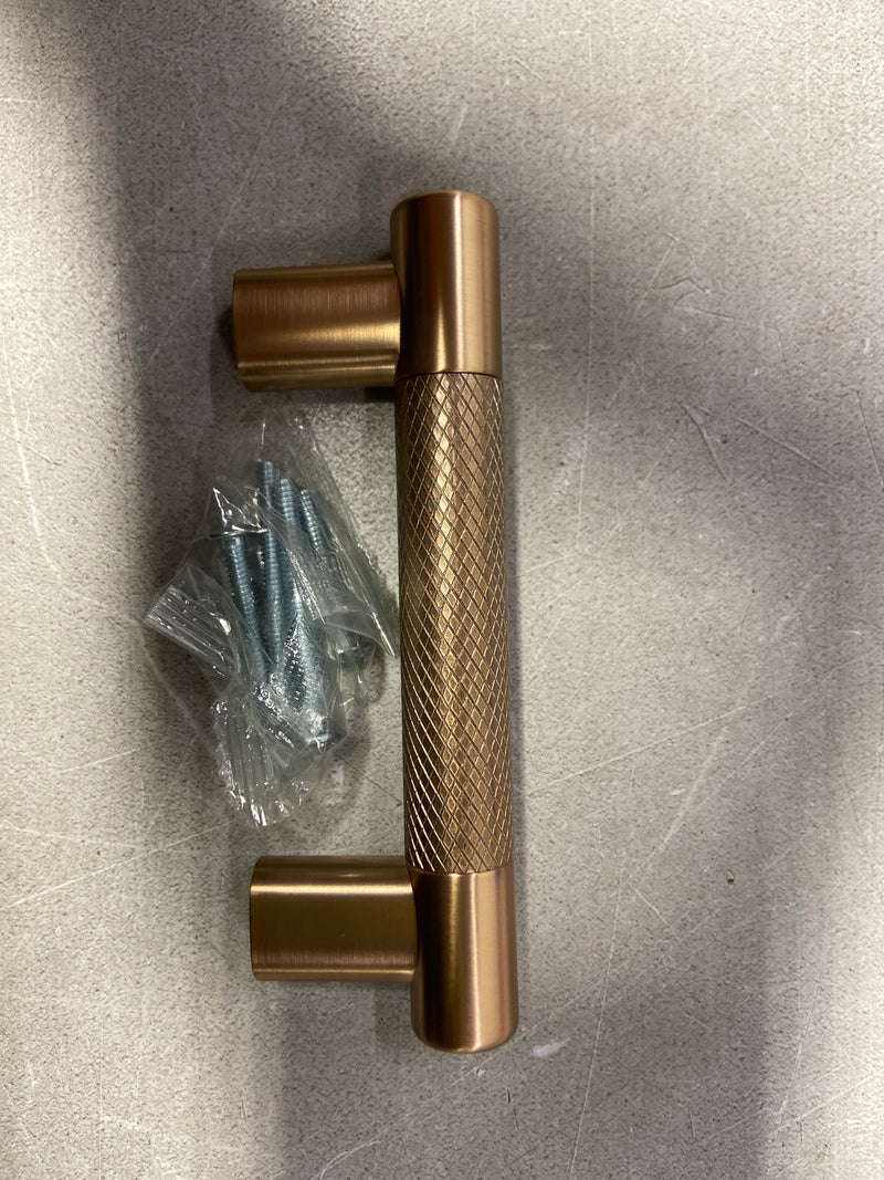 Amerock BP36557CZ Bronx 3 in. or 3-3/4 in. (76 mm or 96 mm) Center-to-Center Modern Champagne Bronze Bar Cabinet Pull