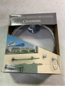 Gatco 4682 Channel Towel Ring, Chrome/Wall Mounted Hand Towel Ring for Bathroom