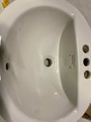 PROFLO 19" Self Rimming Oval Bathroom Sink