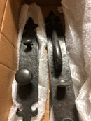 Signature Hardware 441324 Cousteau Solid Bronze Full Plate Keyed Entry Single Cylinder Door Handleset with Interior Knob and 2-3/4" Backset - Dark Bronze