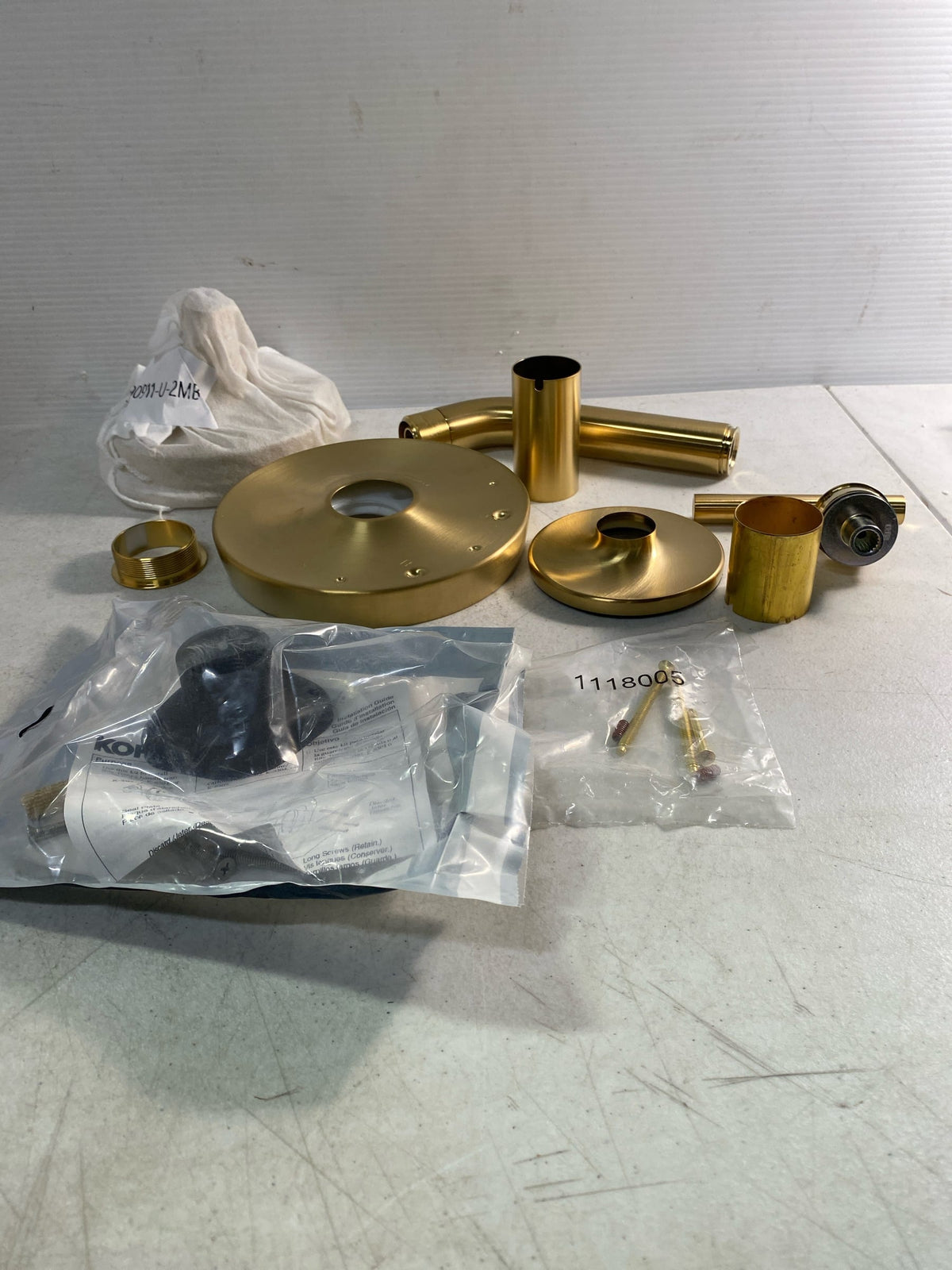 Kohler TS14422-4G-2MB Purist 1-Handle Shower Trim Kit in Vibrant Brushed Moderne Brass (Valve Not Included)