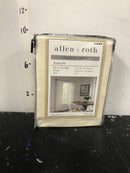 ALLEN + ROTH LIGHT FILTERING HARLOW 84" IVORY TIE TOP CURTAIN