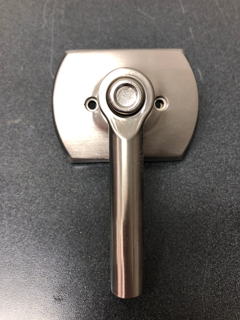 Schlage F40BRW619GRW Broadway Privacy Door Lever Set with Decorative Greenwich Trim - Satin Nickel