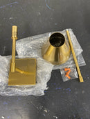 Savoy house 9-5201-1-322 Jefferson 5.5 in. W x 20 in. H 1-Light Warm Brass Wall Sconce with Metal Shade