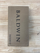 Baldwin ENFEDTSR150 Federal Single Cylinder Keyed Entry Door Lever Set with Traditional Square Rose - Satin Nickel