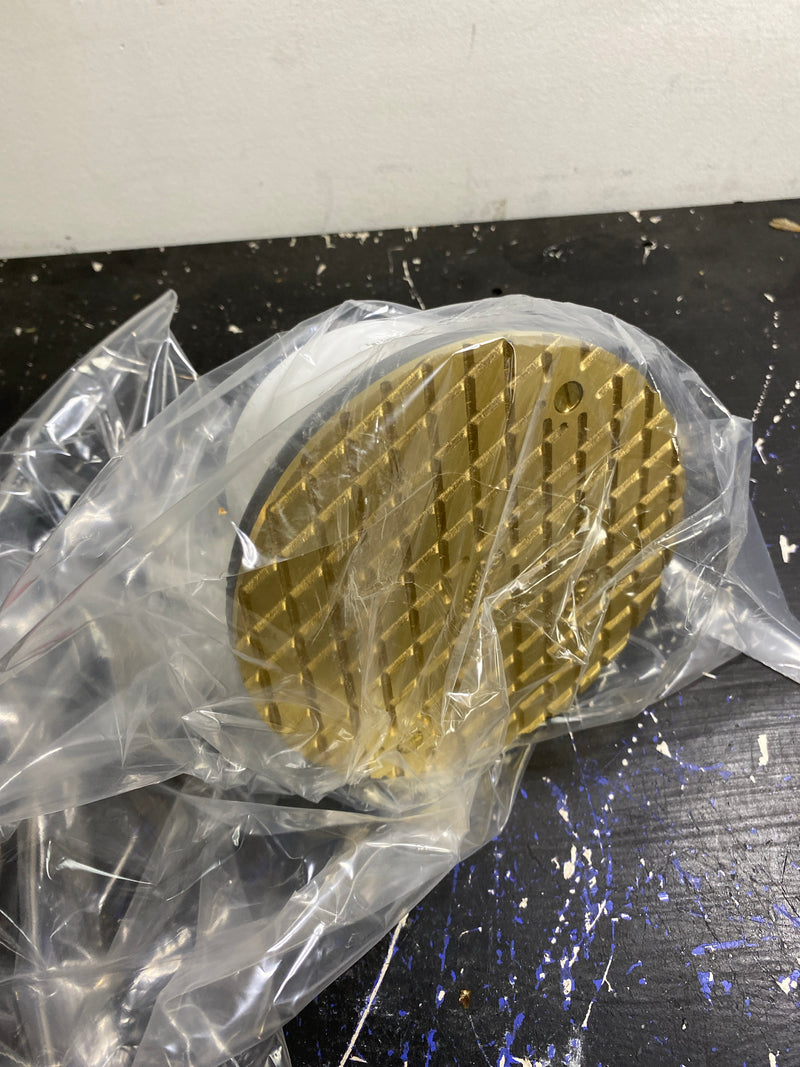 PROFLO PF42809 6" Brass Cover with 4" Adjustable Cleanout - N/A