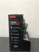 Delta 75699BL HydroRain Two-in-One 4-Spray Patterns 6 in. Wall Mount Dual Shower Heads with MagnaTite in Matte Black