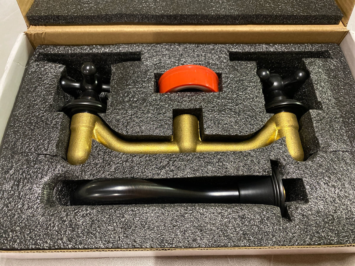 Miseno ML-NBF-W03ORB Ria 2.2 GPM Wall Mounted Widespread Bathroom Faucet - Oil Rubbed Bronze
