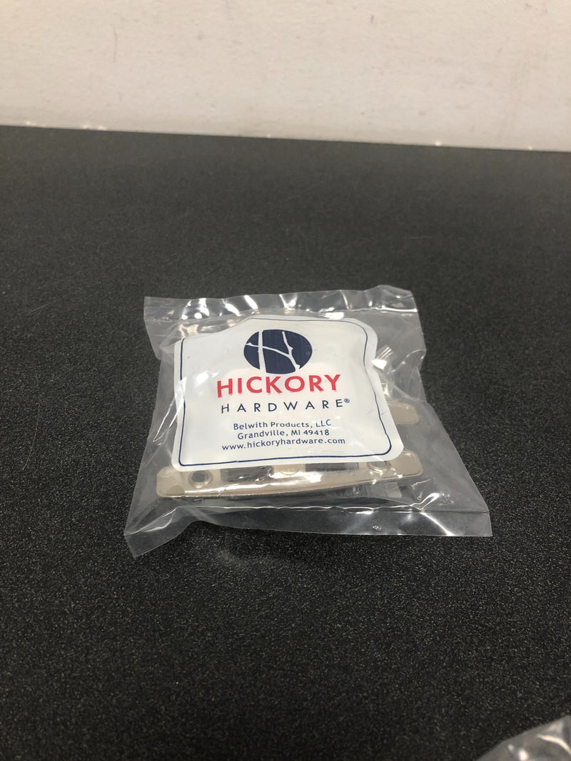 Hickory Hardware P296-SC Full Inset Traditional Cabinet Door Hinge with Self Closing Function (Package of 2) - Satin Cloud