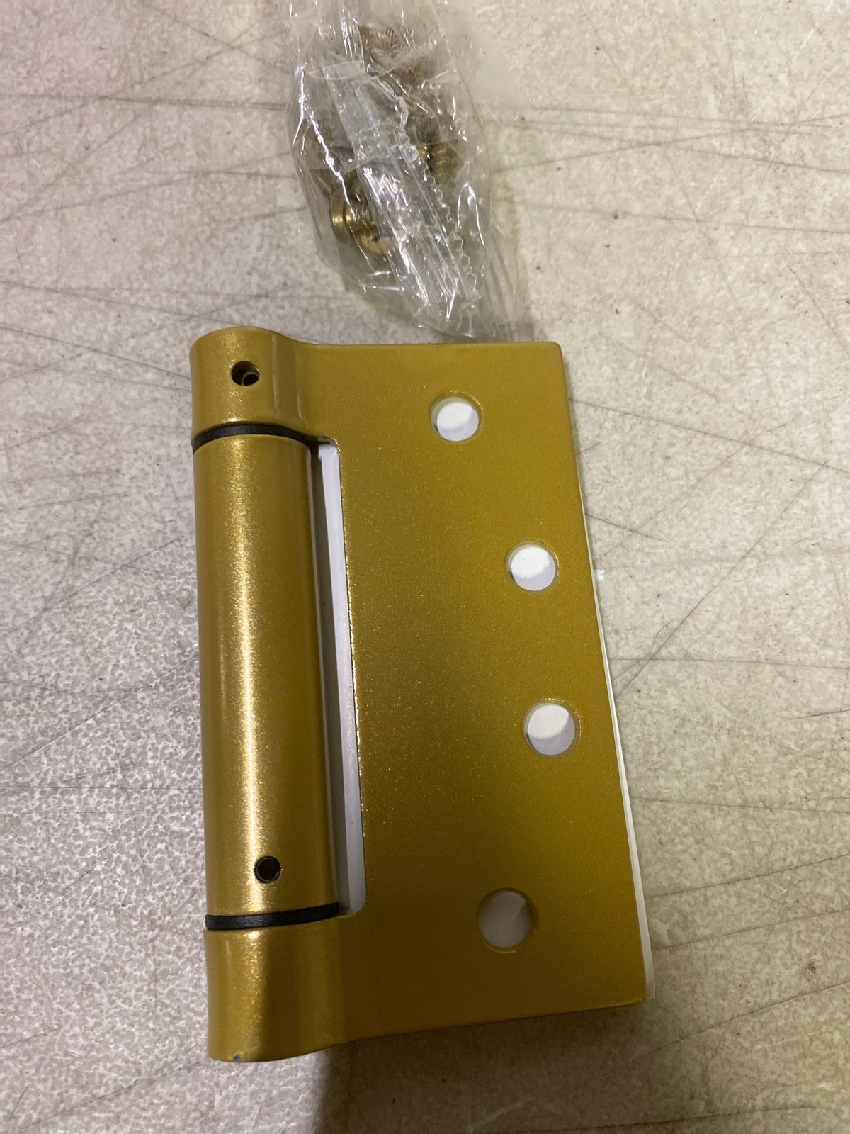 Emtek 95014US4 4 Inch x 4 Inch Spring Square Corner Mortise Hinge - Pair - Satin Brass