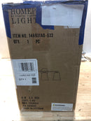 Homeplace lighting 146931AD-533 23 in. W x 9.5 in. H 3-Light Vanity in Aged Brass with Clear Seeded Glass