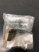 Belwith Keeler B077038MW-CBZ Firenze 1-1/4" Cylindrical Marble Cabinet Knob / Marble Drawer Knob - Champagne Bronze / White Marble