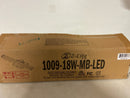 Unbranded 1009-18W-MB-LED Liam 18 in. 2-Light Matte Black Integrated LED Vanity Light with Frosted Plastic Shade