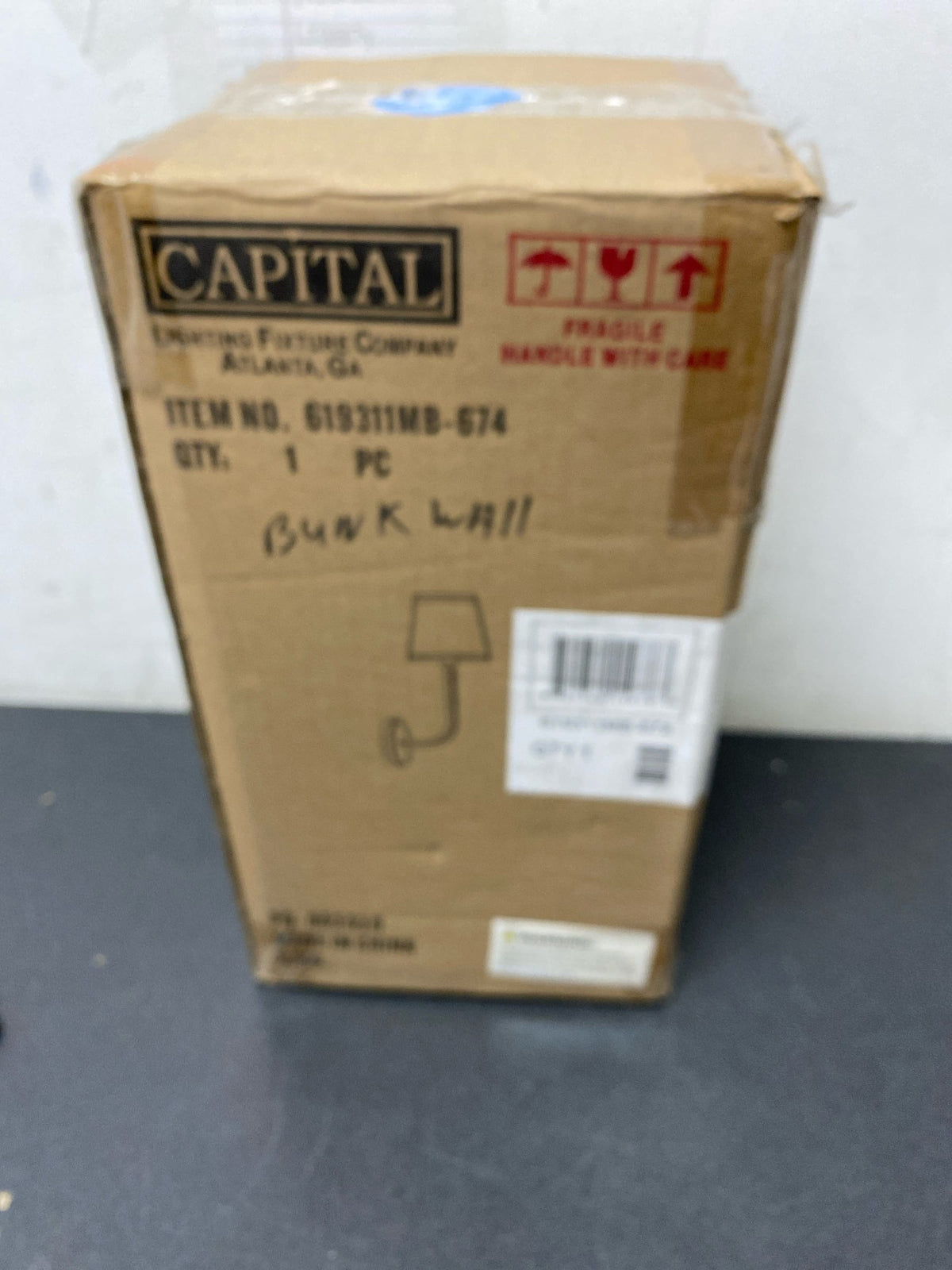 Capital Lighting 619311MB-674 Dawson 17" Tall Wall Sconce - Matte Black