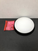 Capital Lighting 2032MB 2 Light 4-1/4" Tall Flush Mount Bowl Ceiling Fixture - Matte Black