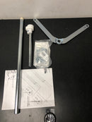 Rev-A-Shelf 6942-04-28-52 6942 Series 26-34" Adjustable Length Extension Shaft with Assembly Hardware for Pie-Cut Lazy Susan - Chrome