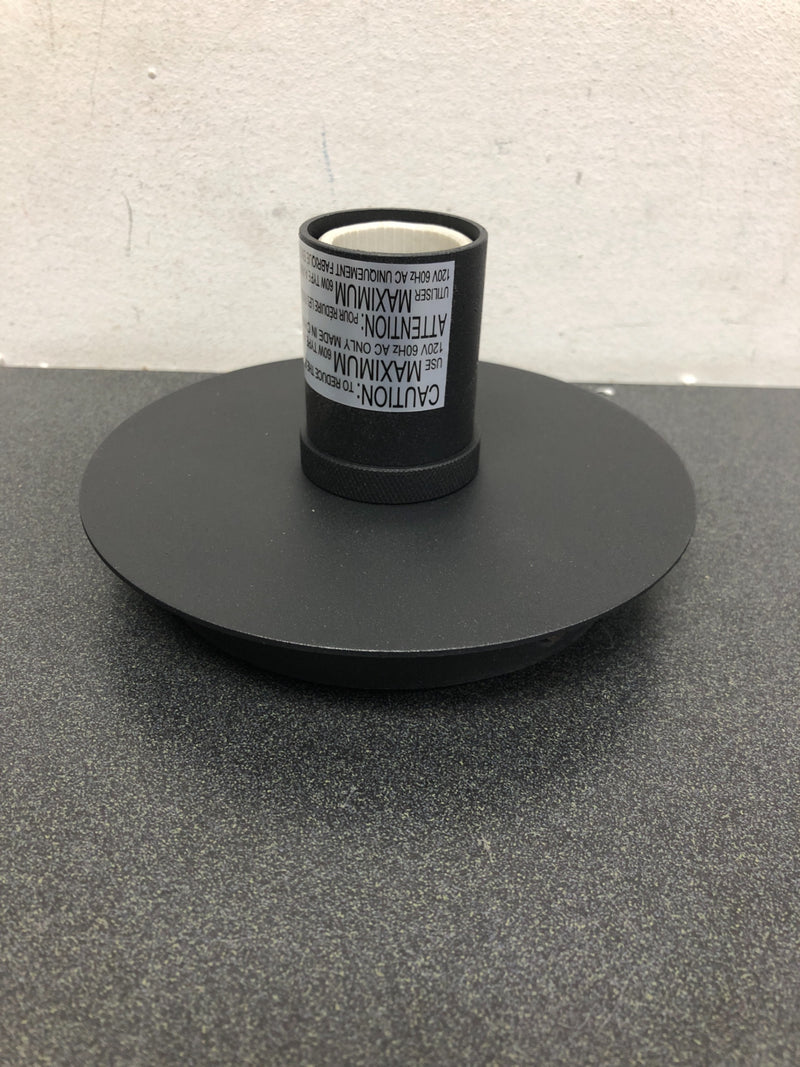 Quorum International 322-69 6" Wide Flush Mount Ceiling Fixture - Noir