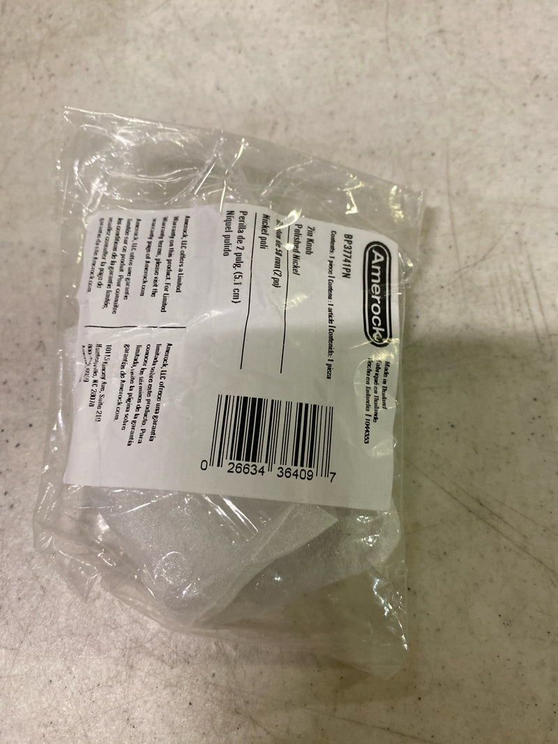 Amerock Faraday 2 inch (51mm) Length Polished Chrome Cabinet Knob