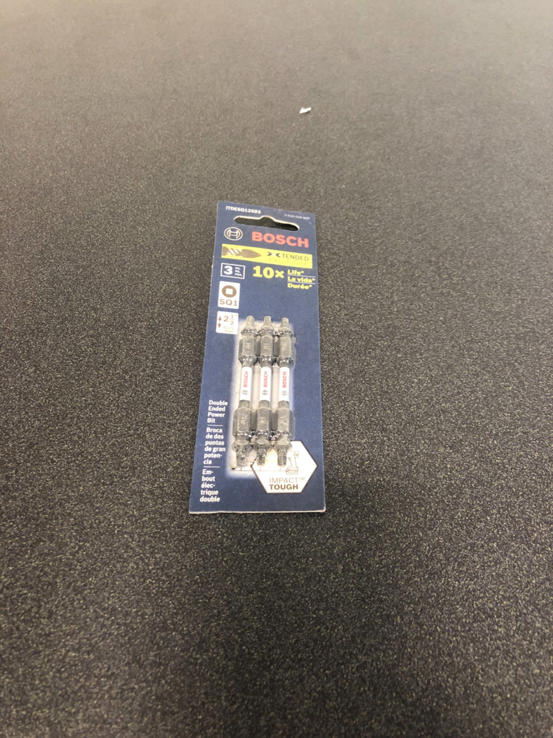 BOSCH ITDESQ12503 3 Pc. Impact Tough 2.5 In. Square