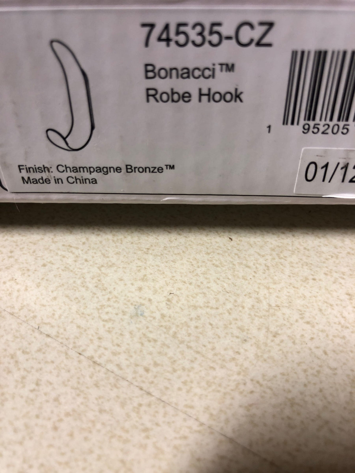 Delta 74535-CZ Bonacci Double Robe Hook - Champagne Bronze