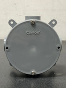 Carlon E970CDE-CTN 3/4 in. PVC Type-X Round Junction Box with Cover