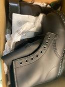 Solovair 8 Eye Derby Boot in Black Greasy
