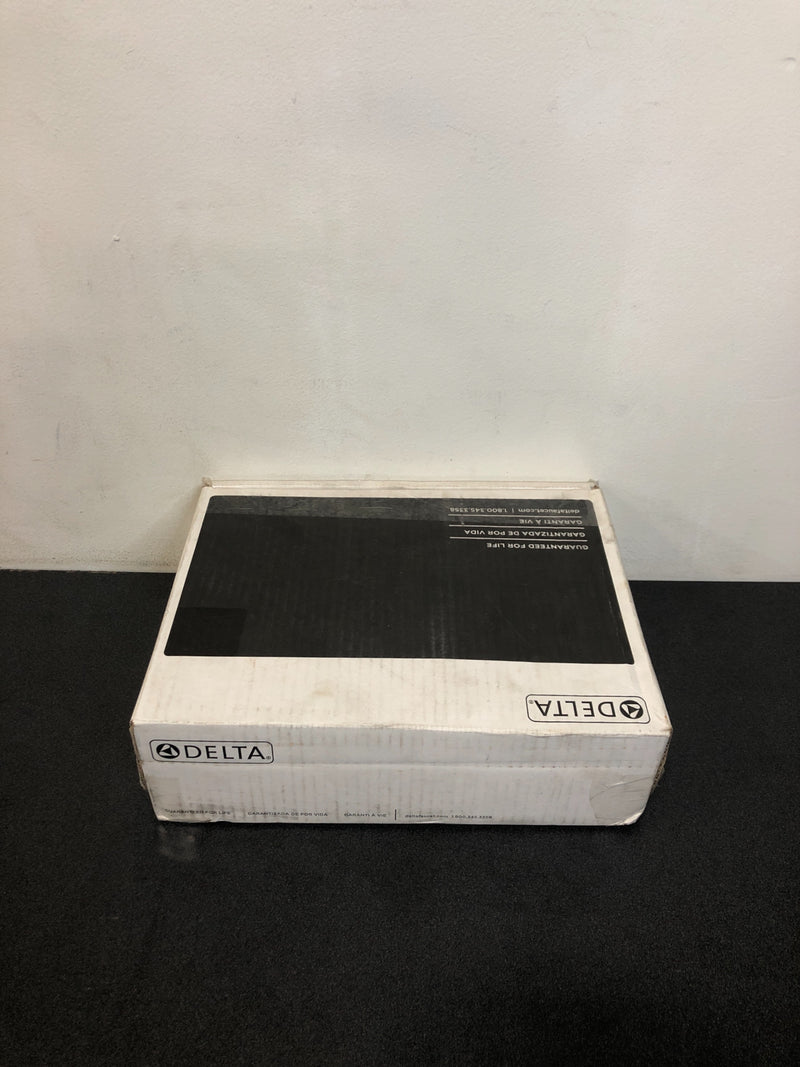 Delta Ara Double Handle Deck Mounted Roman Tub Filler Trim (Less Valve)