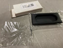 Emtek 2201US19 4 Inch High Solid Brass Rectangular Flush Pull for Sliding Doors - Flat Black