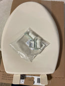 Bemis Aurora Slow Close Toilet Seat, Easy Clean Hinges and Adjustable Perfect Fit Plastic Seat, Made in USA, Elongated, Bone