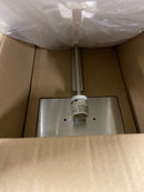 Justice Design Group FAB-4332-WHTE-BRSS Hamilton 14" Tall Wall Sconce - Brushed Brass / White
