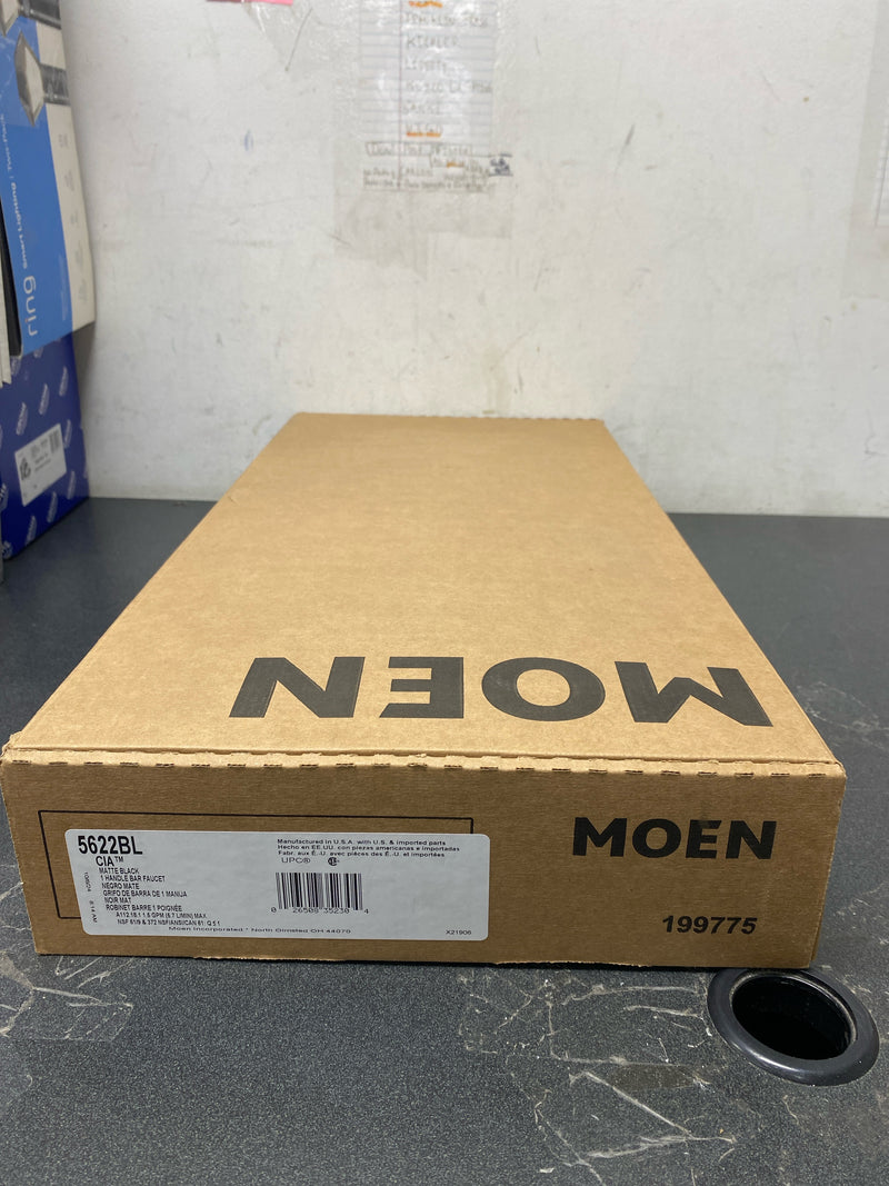 Moen 5622BL Cia Single-Handle Bar Faucet in Matte Black
