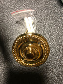 Deltana BBRR213CR003 2-1/4" Solid Brass Round Rope Bell Button - Polished Brass