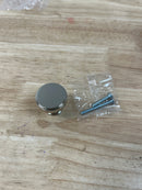 Belwith Keeler B077459-14 Brownstone 1-1/4" Stepped Round Cabinet Knob / Drawer Knob - Polished Nickel