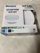 Bulbrite 5.5 Inch Flush Mount Round LED Ceiling Light, 40 Watt Equivalent, White