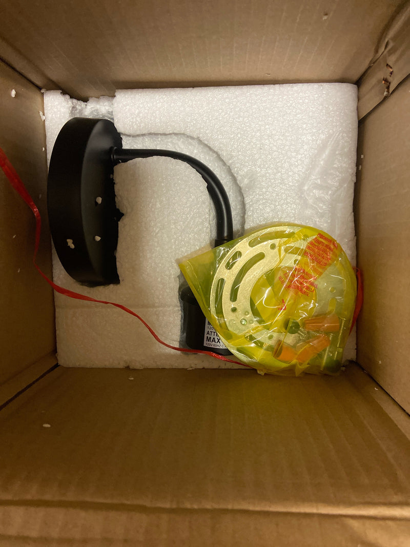 Golden lighting 6956-1W BLK-BLK Zoey 4.75 in. Matte Black Sconce