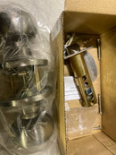 Miseno MLK1030SN Porter Flat Ball Single Cylinder Keyed Entry Door Knob Set - Satin Nickel