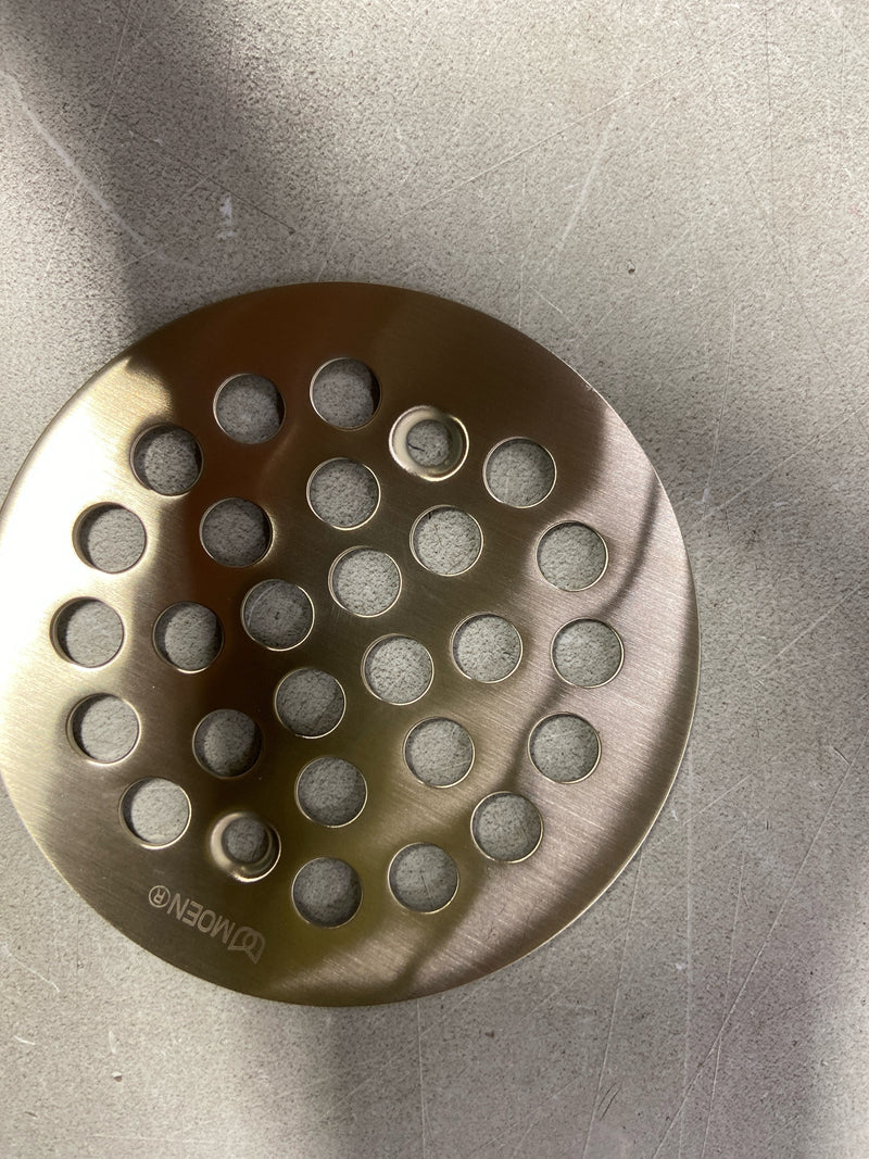 Moen 101664BN 4-1/4" Round Shower Drain Cover with Exposed Screw Installation - Brushed Nickel