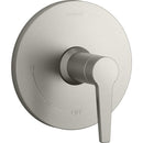 Kohler K-TS74042-4-BN Hint Function Pressure Balanced Valve Trim Only with Single Lever Handle - Less Rough In - Vibrant Brushed Nickel