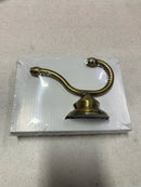 Signature Hardware 948234 Beasley Double Robe Hook - Aged Brass