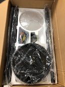 Flint garden FGF6105110VFG 60 in. Indoor Integrated Dimmable LED Matte Black 8-Blades Ceiling Fan with Light and Remote Control